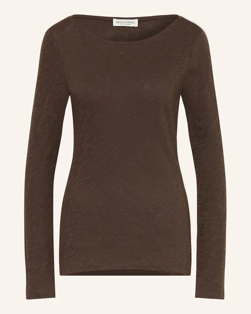 Marc O'Polo Longsleeve braun Dunkelbraun