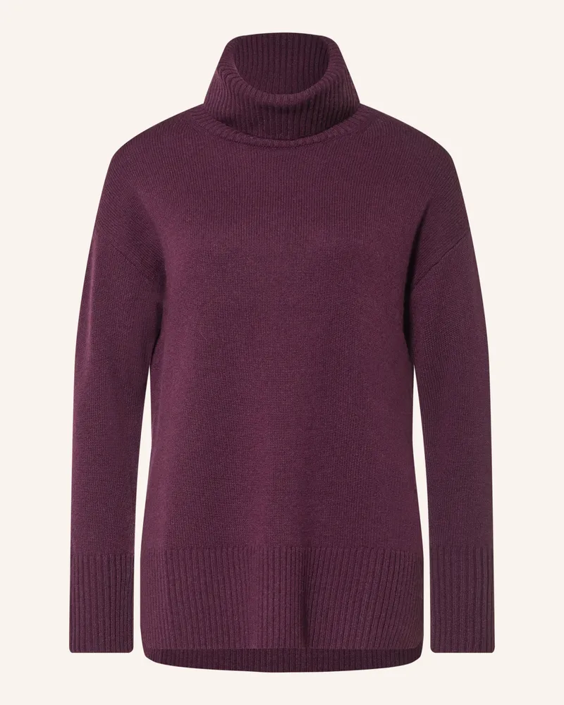 lilienfels Rollkragenpullover Mit Cashmere lila Dunkellila