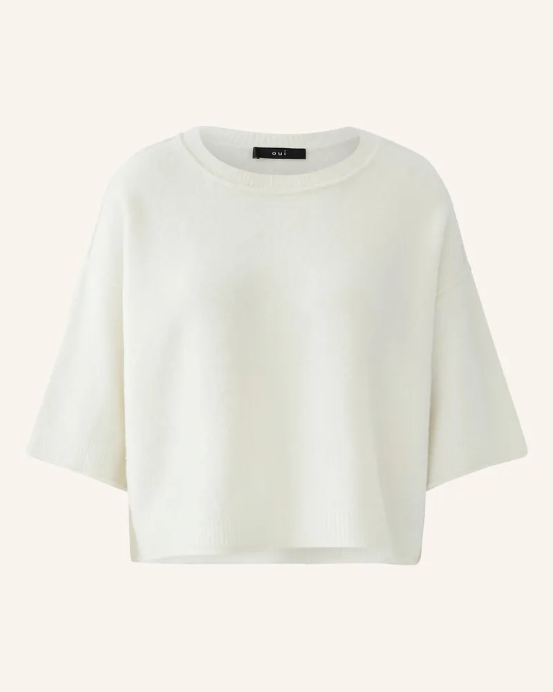 Oui  Strickshirt weiss Creme