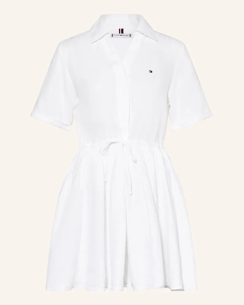 Tommy Hilfiger Leinenkleid Weiss