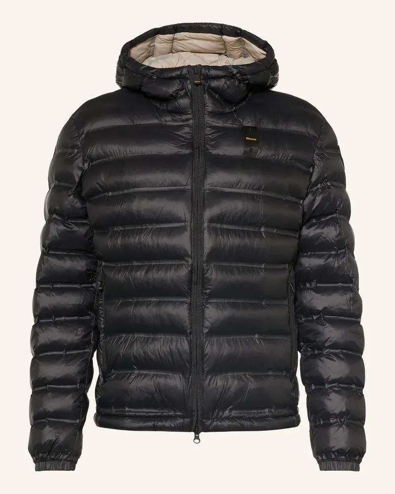 Blauer Steppjacke Charles schwarz Schwarz