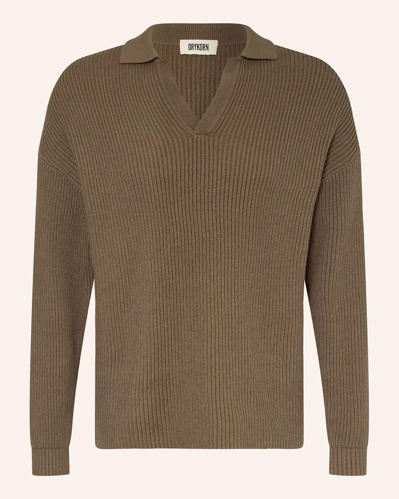 Drykorn Pullover Rustino braun Dunkelbraun