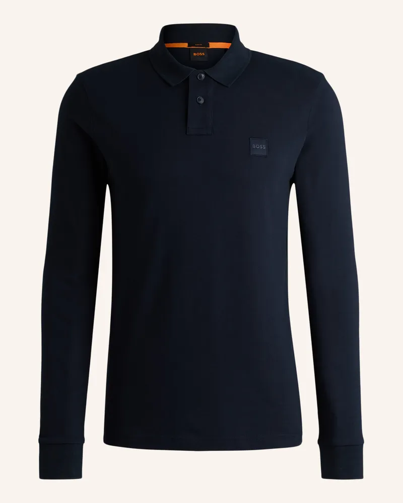 HUGO BOSS Piqué-Poloshirt PASSERBY Slim Fit Dunkelblau
