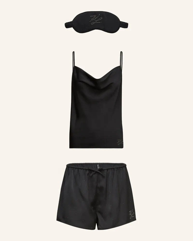 Karl Lagerfeld Nachtwäsche schwarz Schwarz