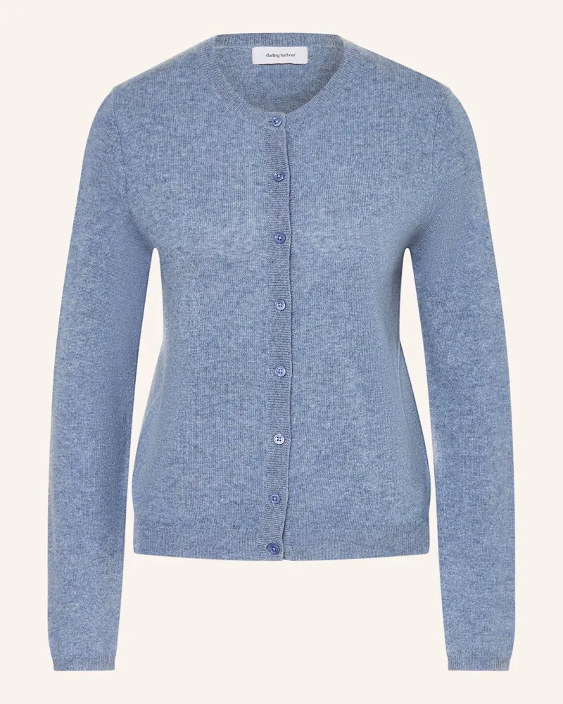 Darling Harbour Strickjacke aus Cashmere Dunkelblau