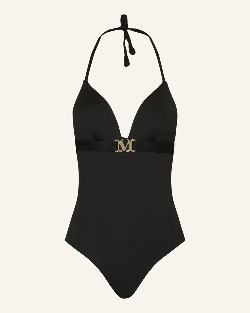Max Mara Neckholder-Badeanzug Cecillia schwarz Schwarz