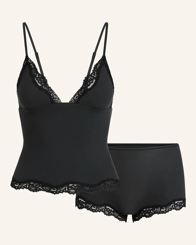 SKIMS Shorty-Schlafanzug Fits Everybody schwarz Onyx