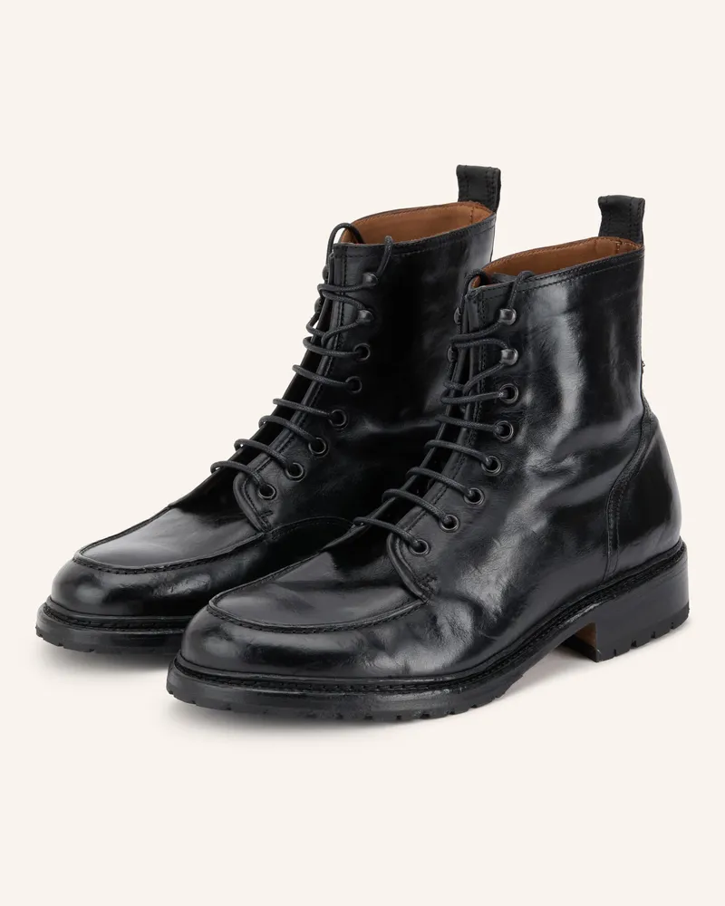Cordwainer Schnürboots schwarz Schwarz