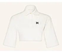 Cropped-Poloshirt aus Piqué