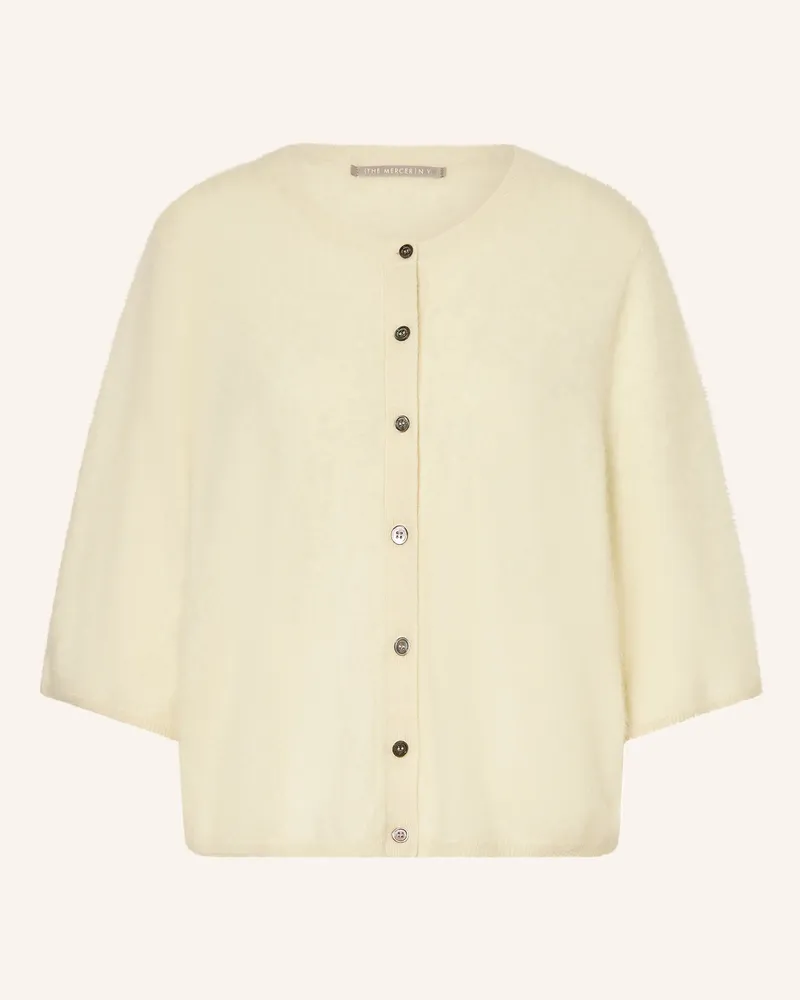 (THE MERCER) N.Y. Strickjacke aus Cashmere mit 3/4-Arm Creme