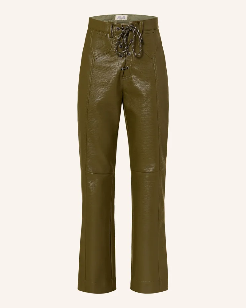 Baum und Pferdgarten Hose NICCI in Lederoptik Khaki