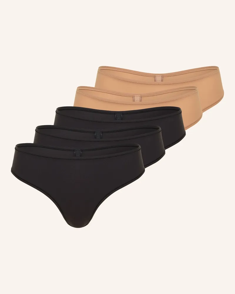SKIMS 5er-Pack String Fits Everybody schwarz Sienna