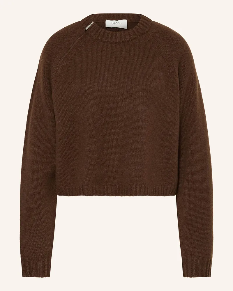 ba&sh Cashmere-Pullover CORVY Dunkelbraun
