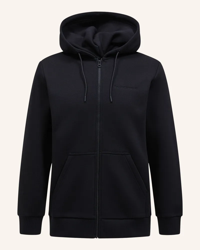 Peak Performance Kapuzensweatshirtjacke schwarz Schwarz