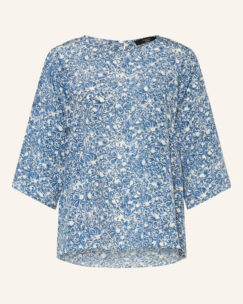 Max Mara Blusenshirt GINNICO aus Seide mit 3/4-Arm Blau