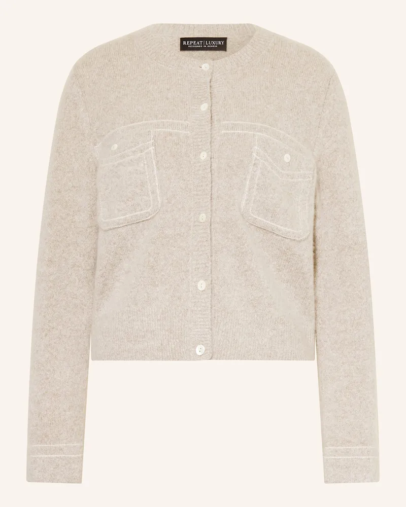 Repeat Strickjacke Creme