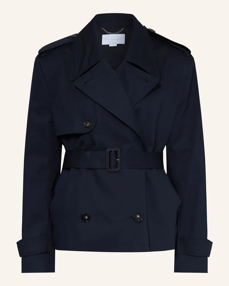 Stella McCartney Trench-Jacke Dunkelblau