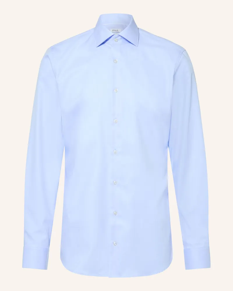 paul Hemd Shaped Fit blau Hellblau