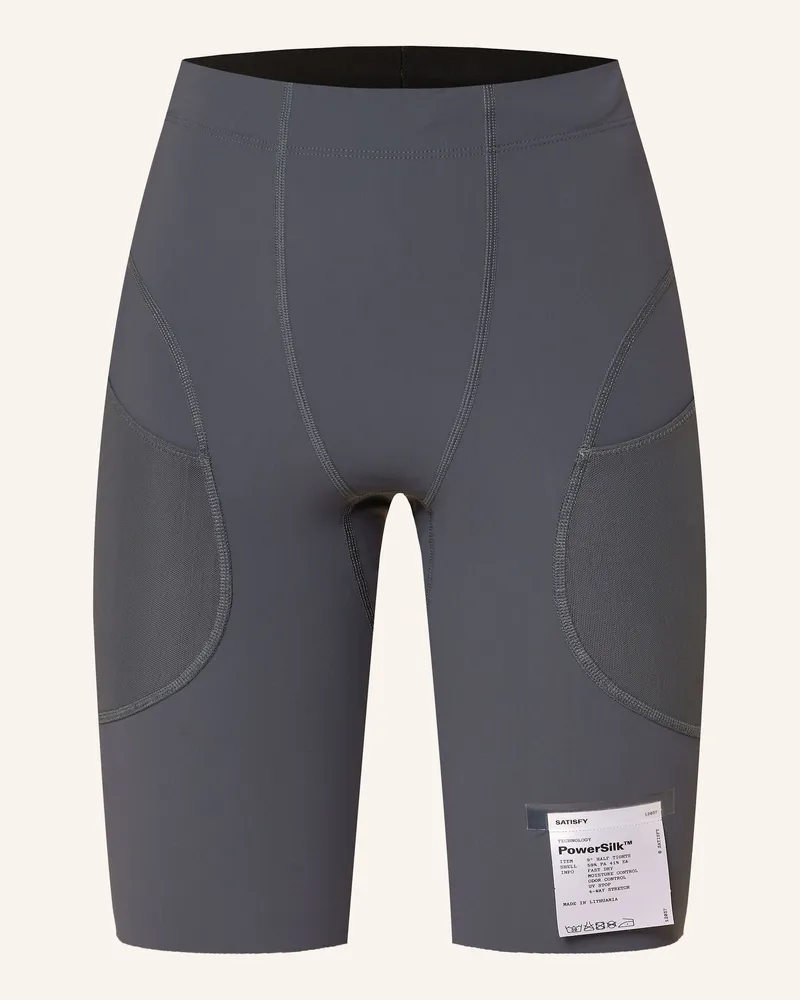 Satisfy Lauf-Tights POWERSILK 9 Grau