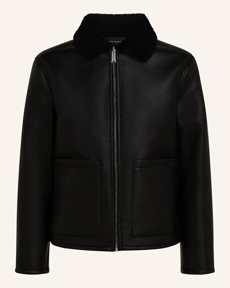 Karl Lagerfeld Jacke schwarz Schwarz