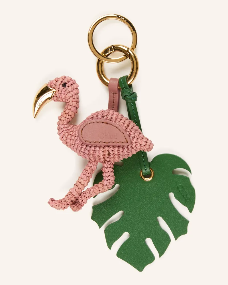 Chloé Taschenanhänger Flamingo rosa Ballet