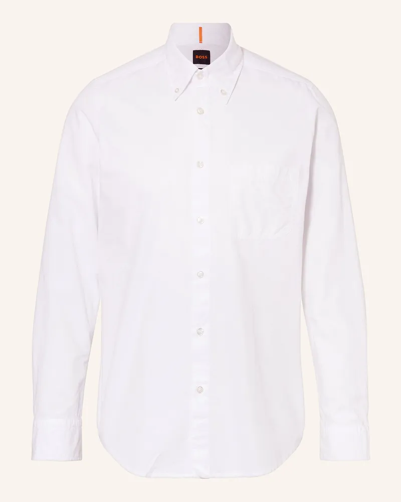 HUGO BOSS Hemd RANZO Regular Fit Weiss