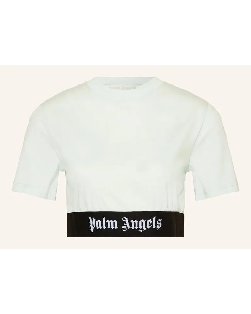 Palm Angels Cropped-Shirt Weiss