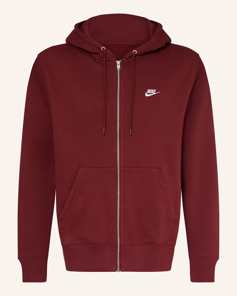 Nike Sweatjacke Club rot Dunkelrot