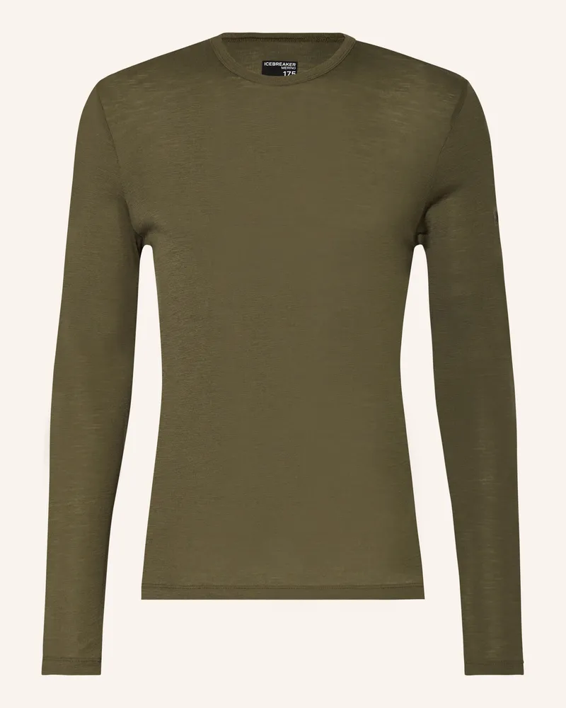 Icebreaker Funktionswäsche-Shirt 175 EVERYDAY aus Merinowolle Khaki