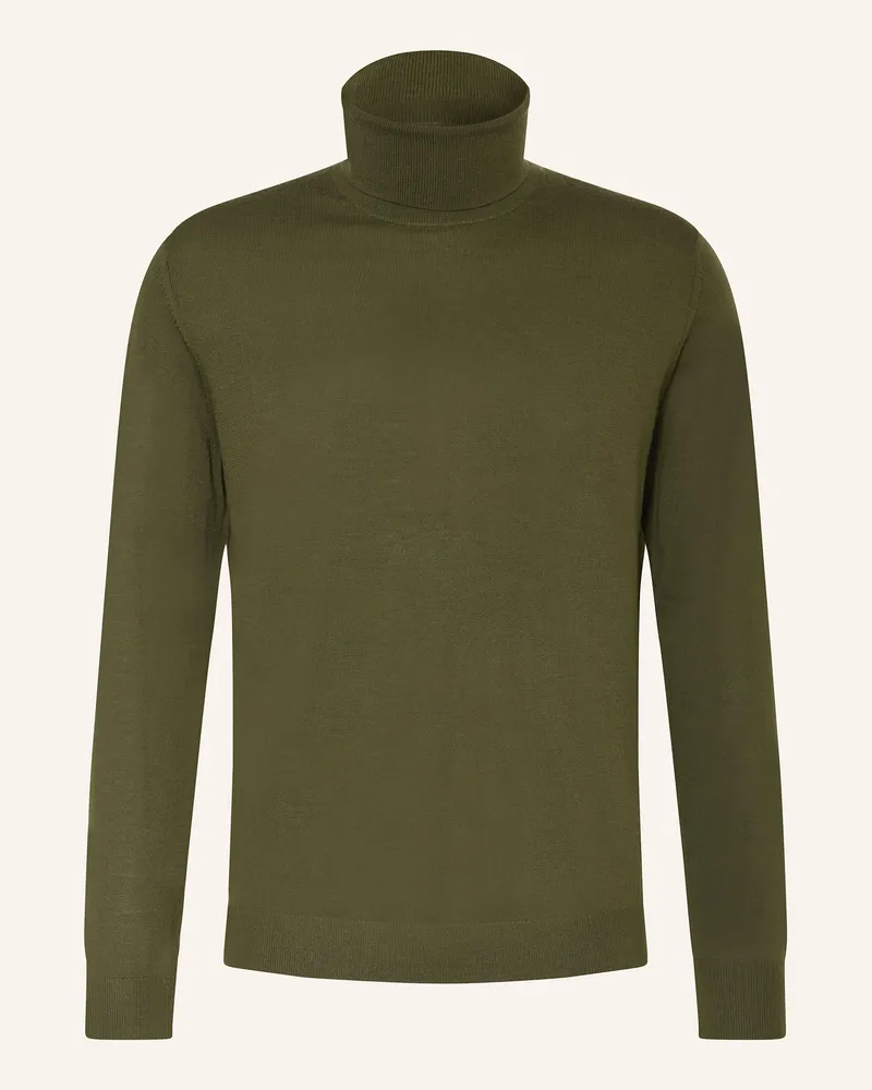 Strokesman's Strokesman Rollkragenpullover gruen Oliv