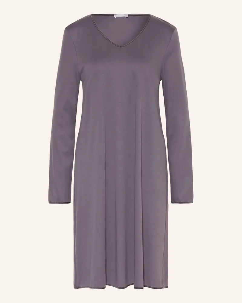 Hanro Nachthemd Cotton Silk grau Dunkelgrau