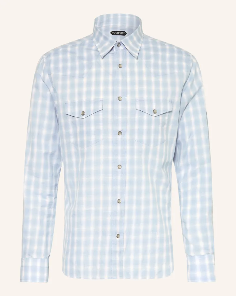 Tom Ford Hemd Regular Fit blau Hellblau