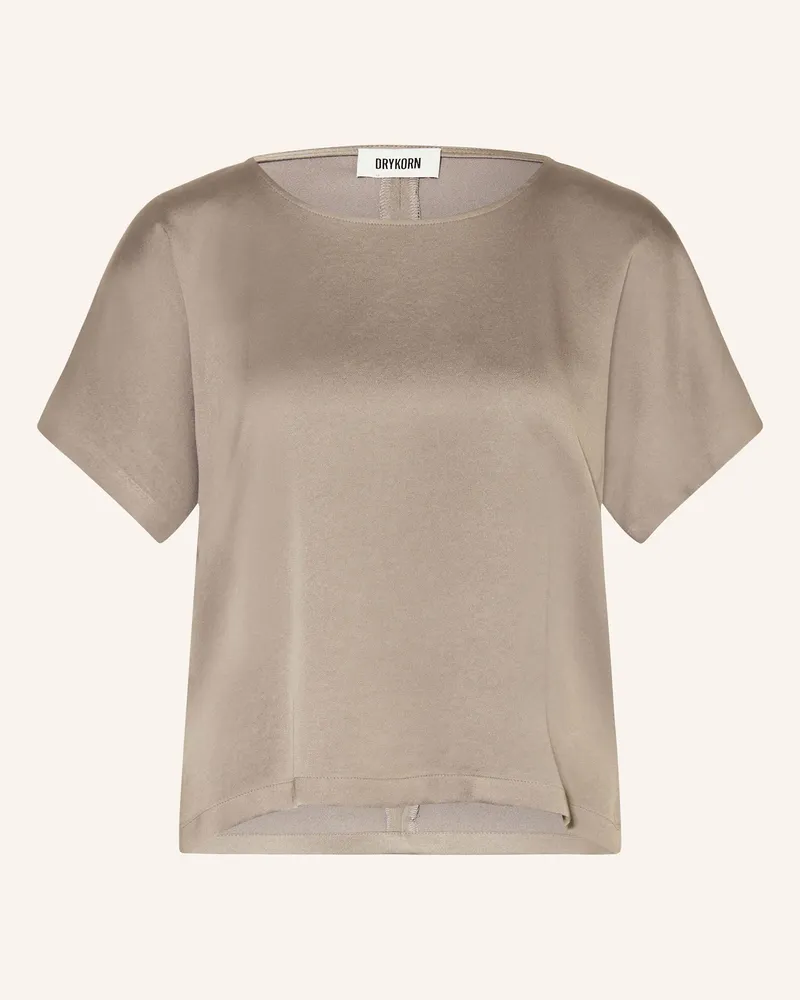 Drykorn Blusenshirt CORAMY aus Satin Taupe