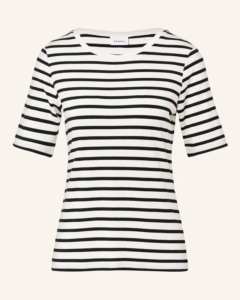 COMMA T-Shirt Schwarz