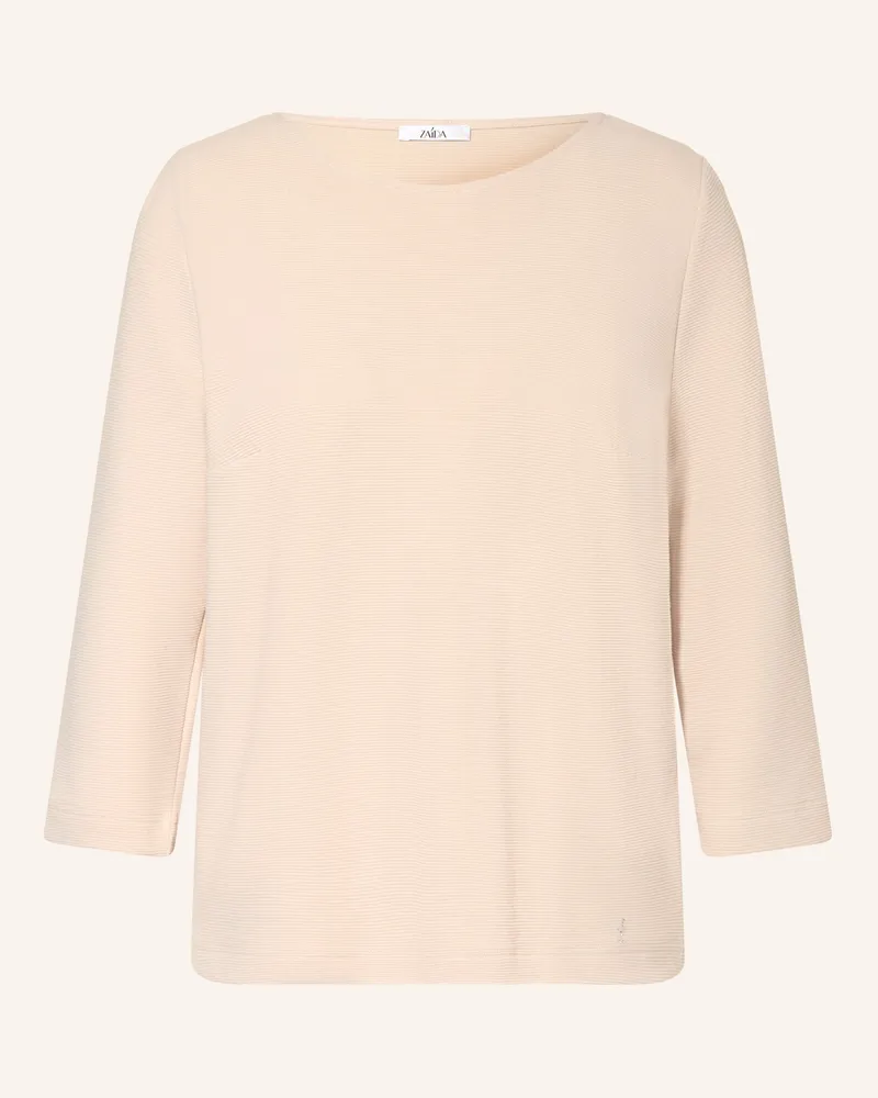 ZAíDA Shirt mit 3/4-Arm Beige
