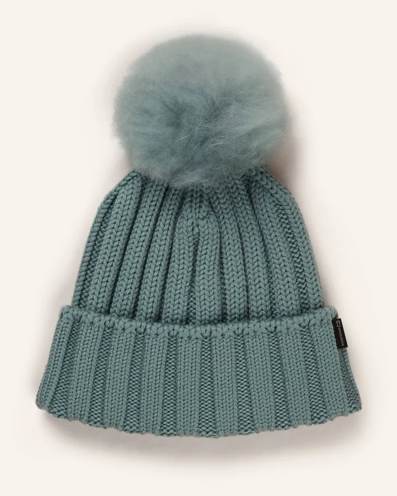 Woolrich Mütze gruen Mint