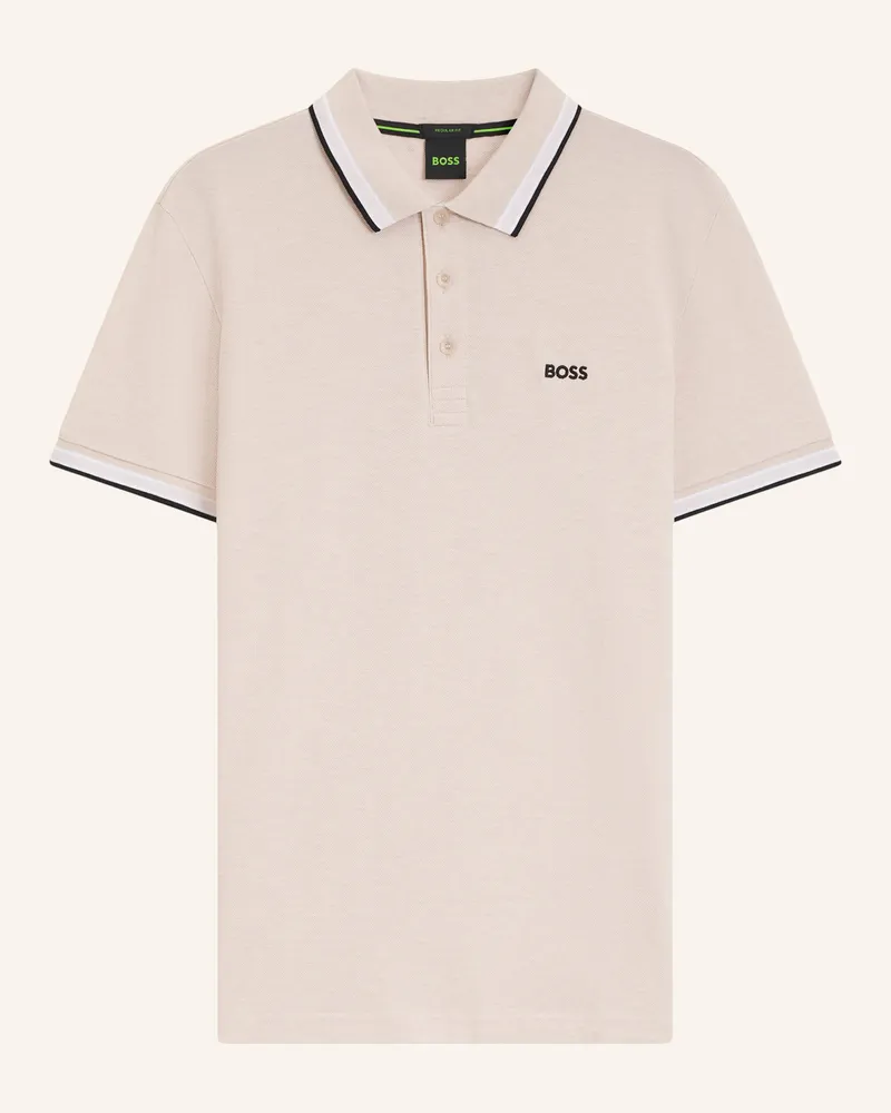 HUGO BOSS Piqué-Poloshirt Paddy Curved Regular Fit pink Pink