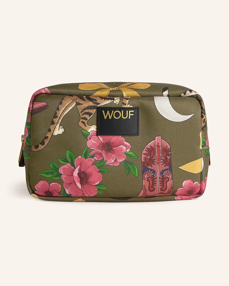 WOUF Kosmetiktasche BLUSH LEOPARD Khaki