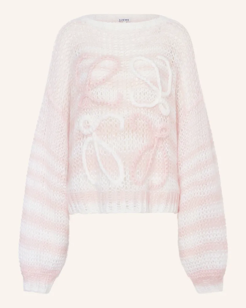 Loewe Pullover ANAGRAM mit Mohair Weiss