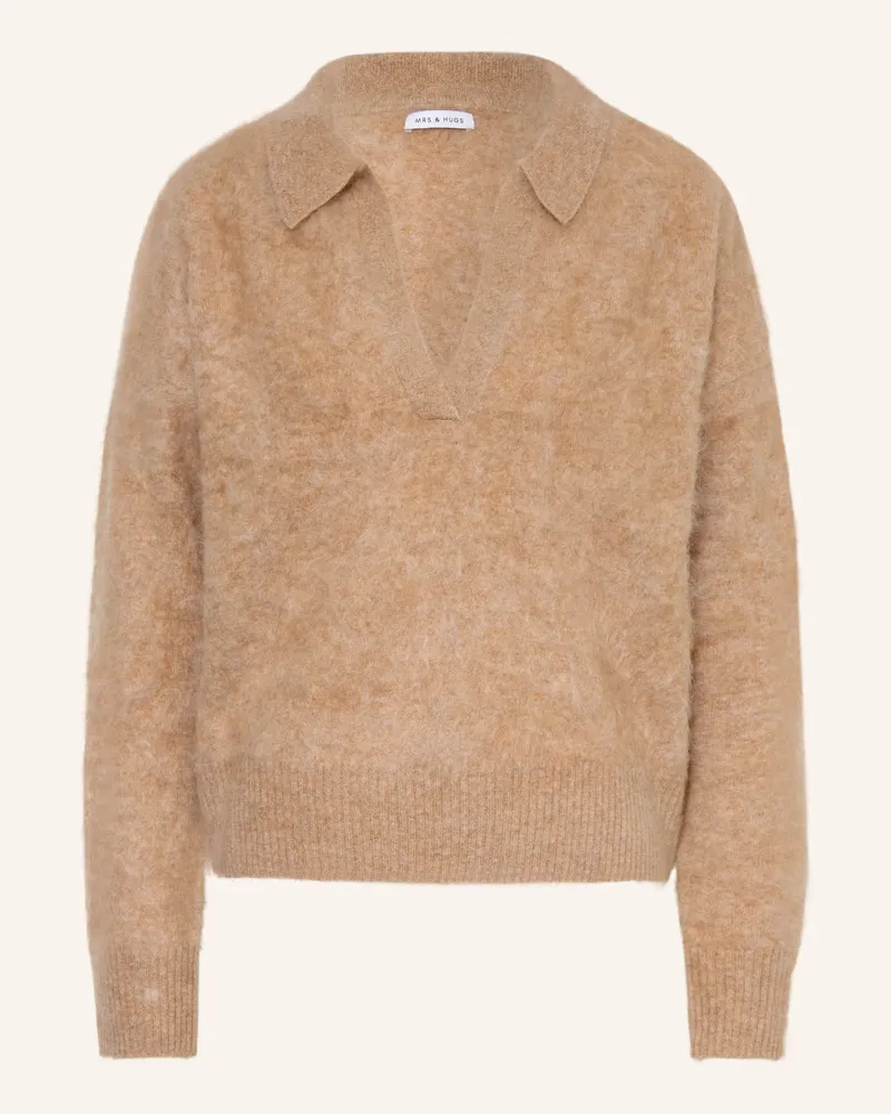 Mrs & HUGS Cashmere-Pullover beige Beige