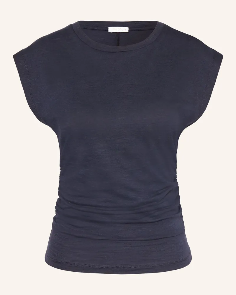 Mandala T-Shirt SIDE RUFFLED Dunkelblau