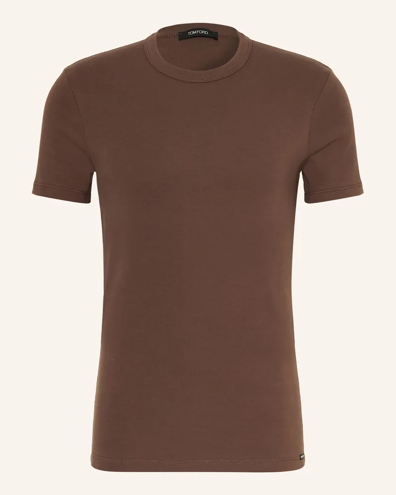 Tom Ford T-Shirt braun Dunkelbraun