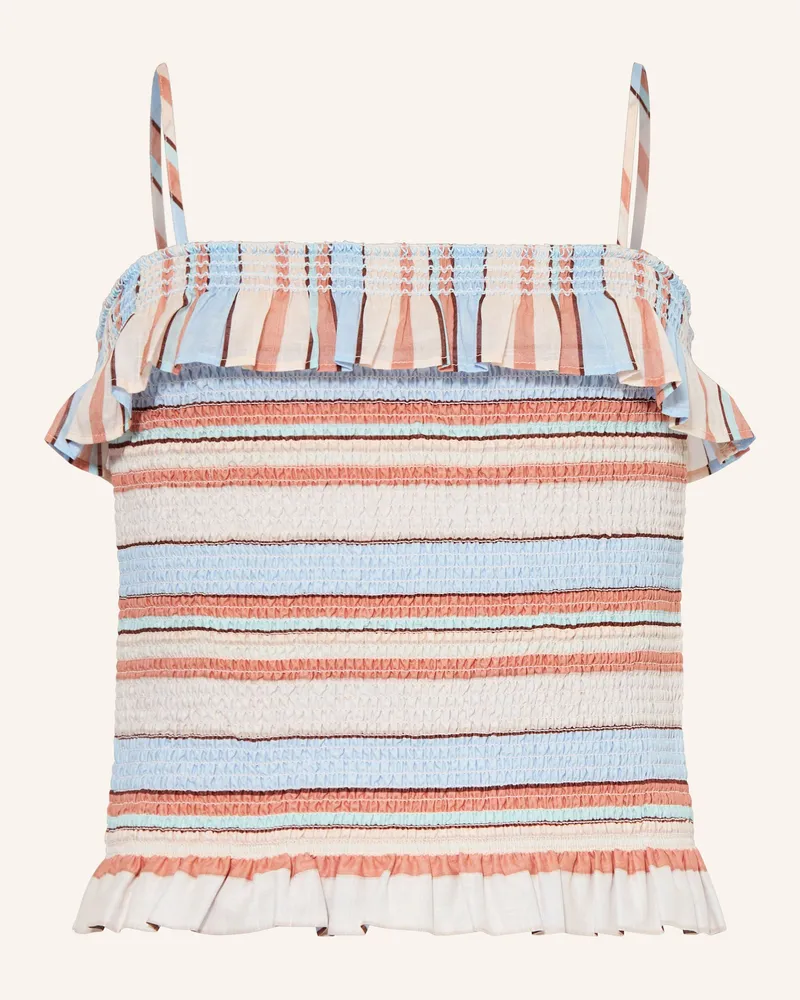 Zimmermann Top DAYLIGHT mit Rüschen Hellblau