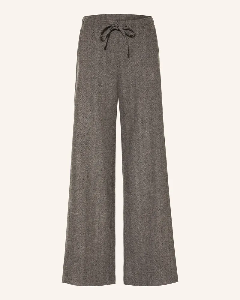 OPUS Marlenehose Melane beige Grau