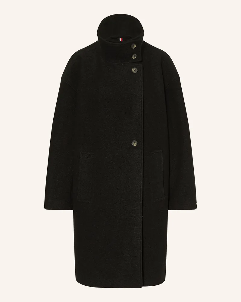 Tommy Hilfiger Wollmantel Schwarz