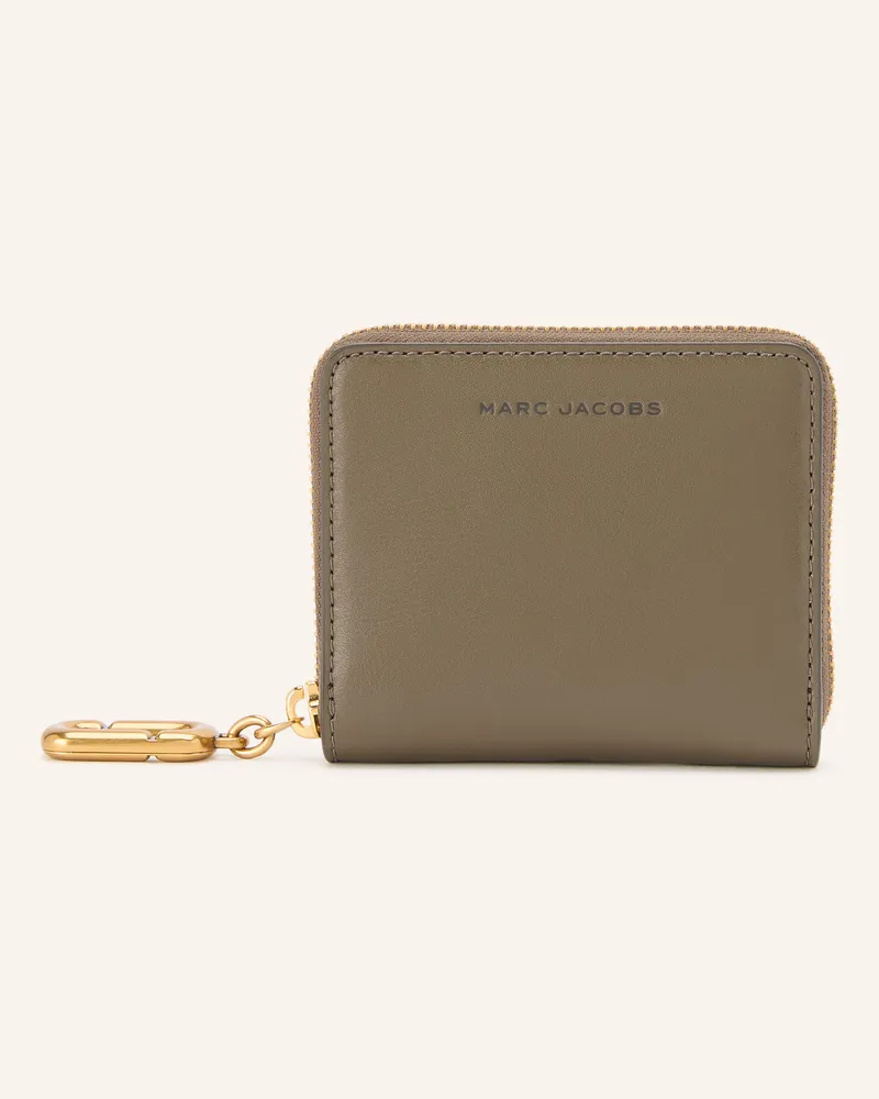 Marc Jacobs Geldbörse The Scene Slim Compact Wallet gruen Khaki
