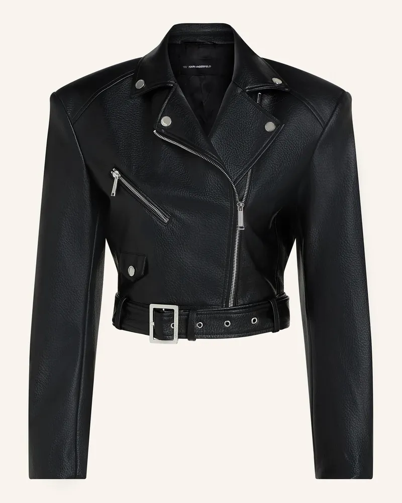 Karl Lagerfeld Bomberjacke schwarz Schwarz