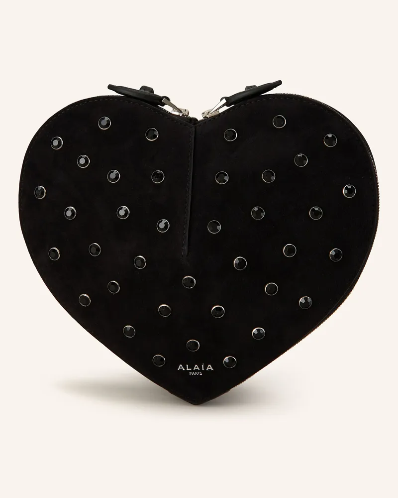 Alaïa Umhängetasche Le Coeur schwarz Schwarz