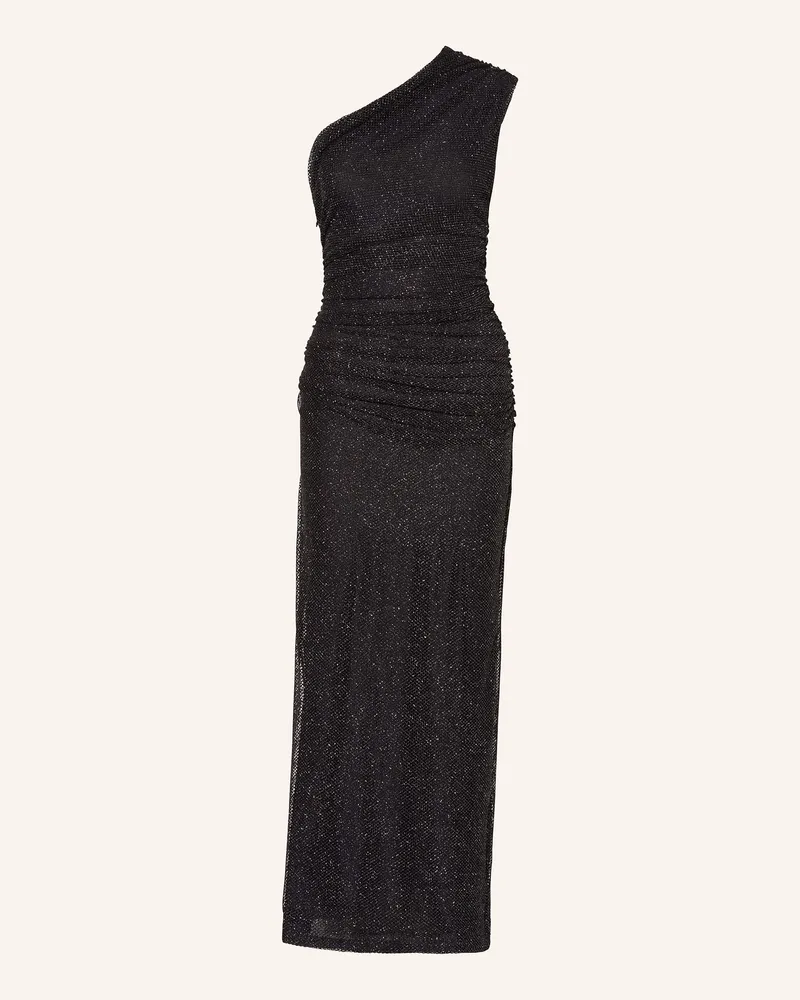 Maje Abendkleid mit Glitzergarn Schwarz