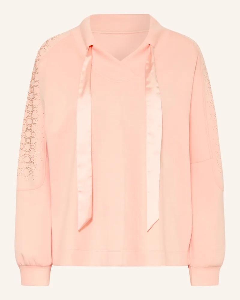 Marc Cain Sweatshirt Mit Schmucksteinen orange 460